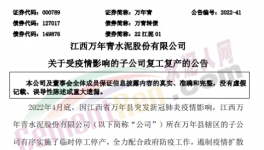 萬年青子公司復工復產！
