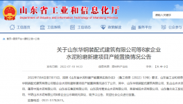 山東工信廳發布8家水泥粉磨新建項目產能置換公告!