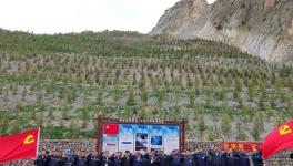 昌都高爭開展“黨旗飄，礦山綠”主題活動